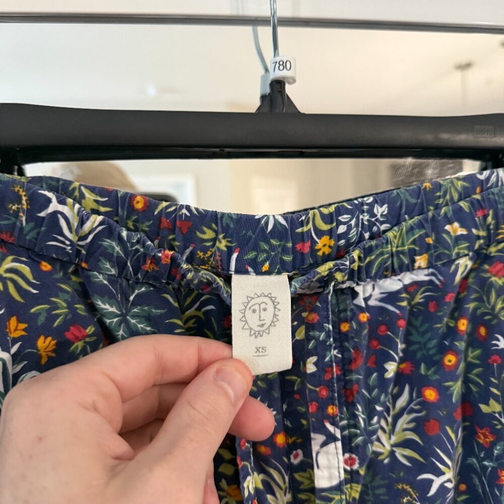 Printfresh Unicorn Botanical Pajama Pants XS Organic Cotton Lounge - Picture 2 of 4